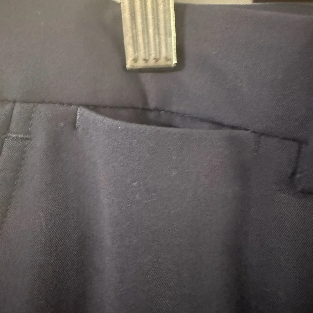 Nautica Mens Solid Navy Marine Blue Stretch Suit Dress Pants Only 36x32 New Macy
